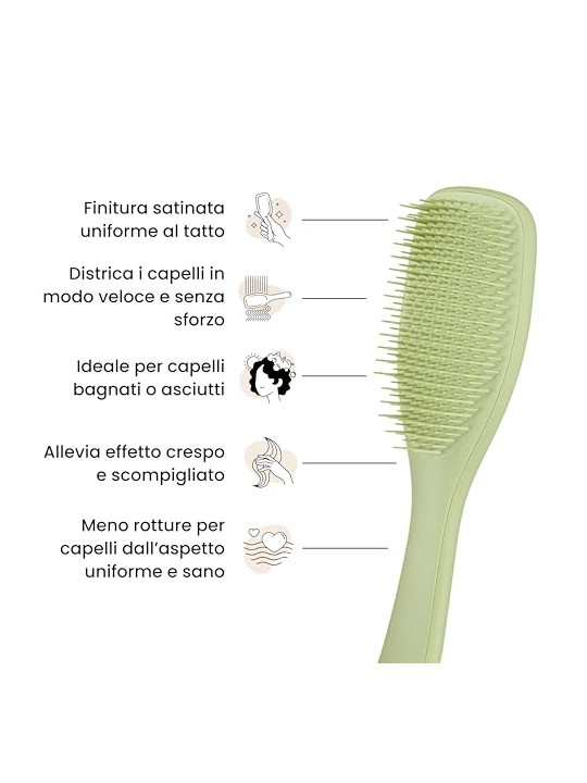 Tangle Teezer Spazzola districante definitiva per capelli, verde oliva opaco donna