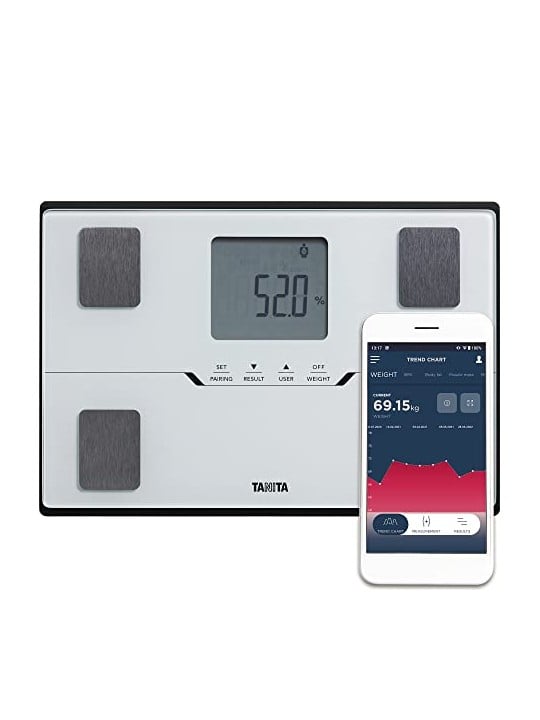 Tanita Bilancia personale intelligente con analisi corporea e connessione Bluetooth BC-401 bianca unisex