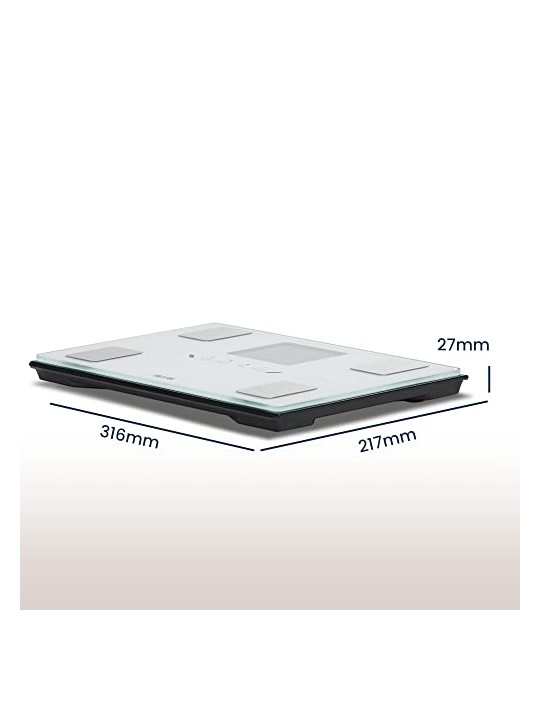 Tanita Bilancia personale intelligente con analisi corporea e connessione Bluetooth BC-401 bianca unisex