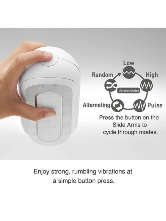 Tenga Flip Zero masturbatore vibrojnego uška vibratory White
