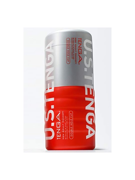 Tenga Masturbatore monouso a doppia coppa con doppio canale, taglia Ultra Size
