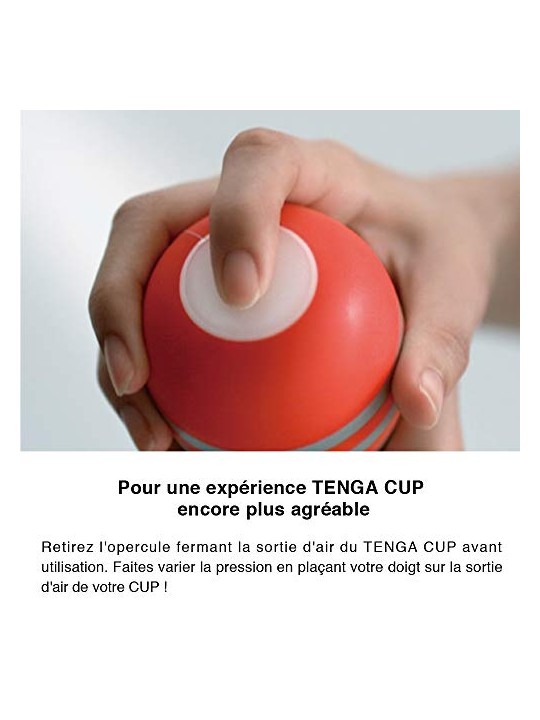 Tenga Masturbatore monouso a doppia coppa con doppio canale, taglia Ultra Size