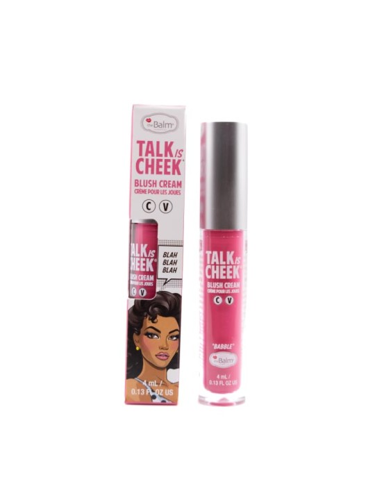 The balm Talk is Cheek rosso della polizia con crema 111 Babble 4ml