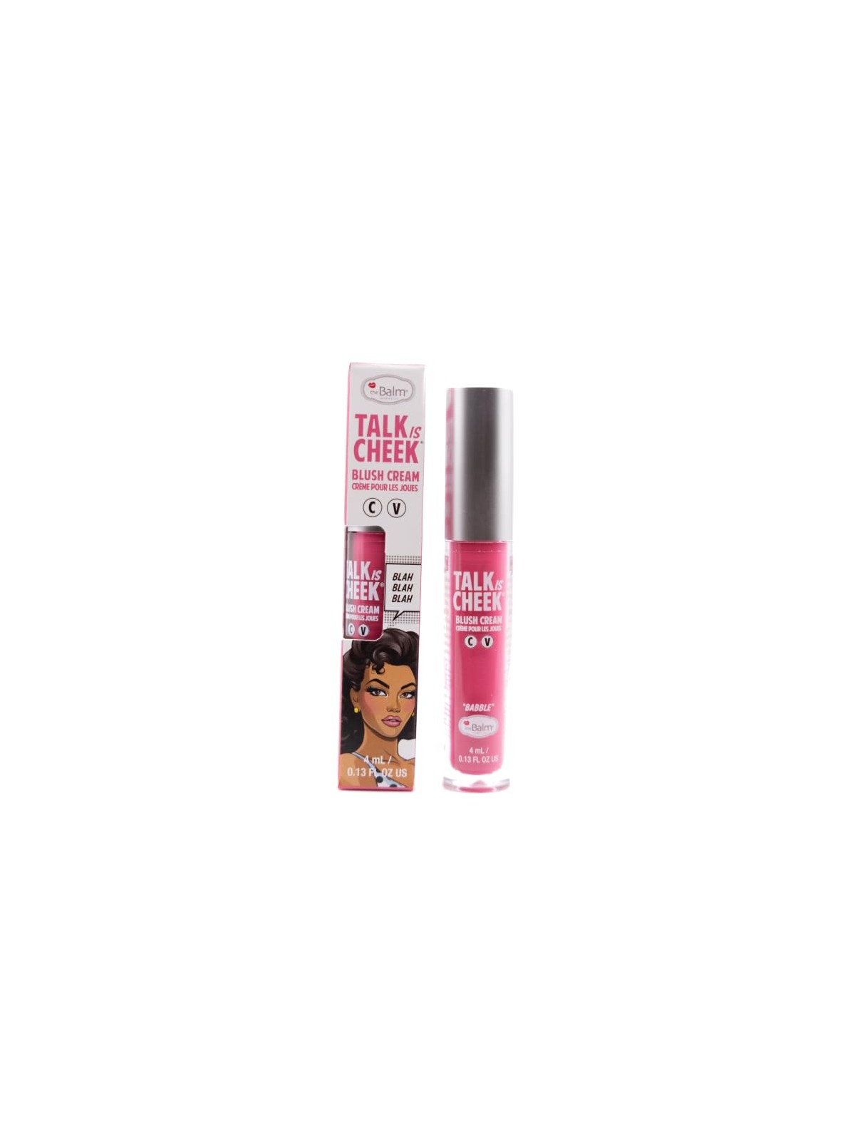 The balm Talk is Cheek rosso della polizia con crema 111 Babble 4ml