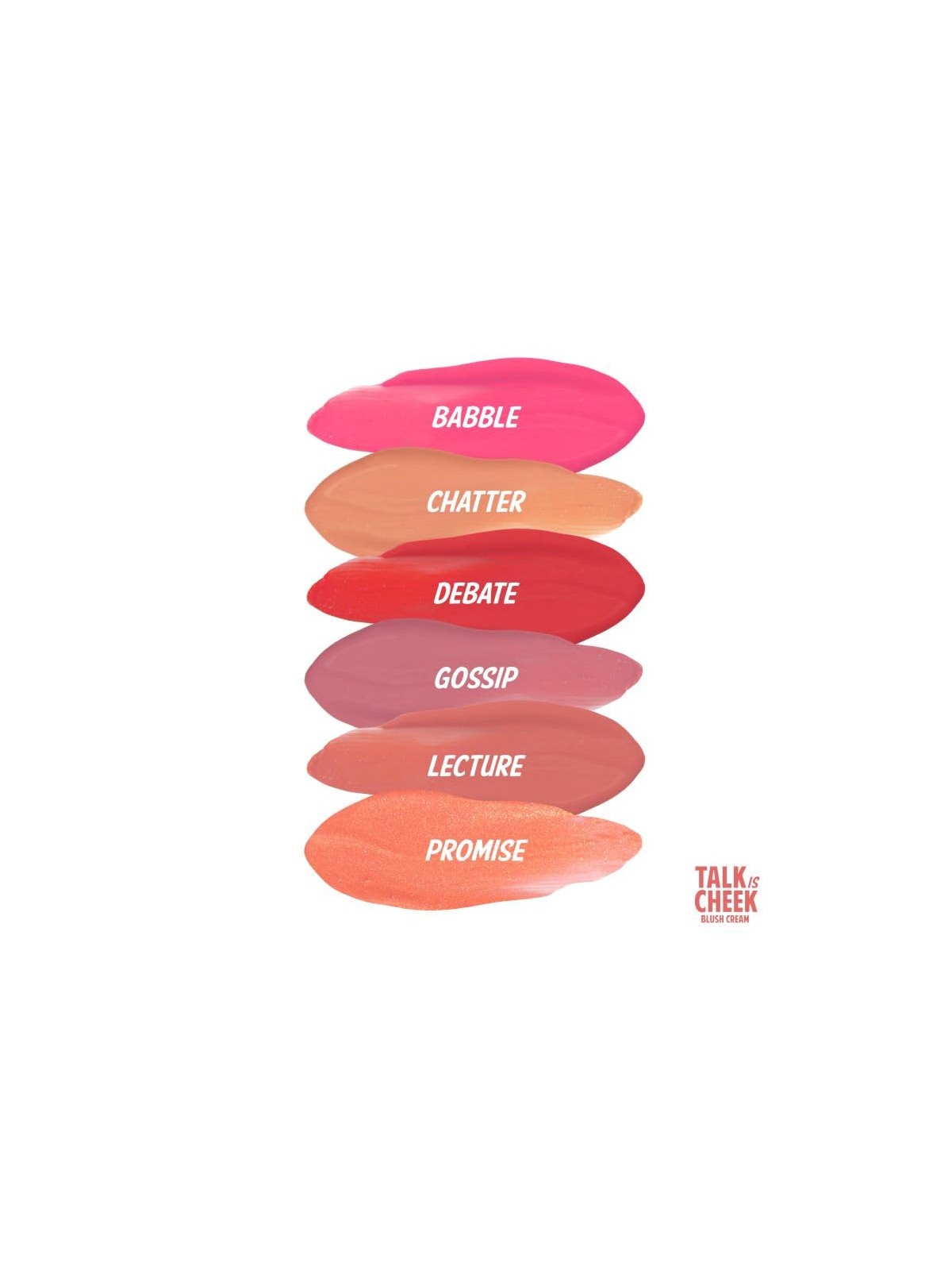 The balm Talk is Cheek rosso della polizia con crema 111 Babble 4ml