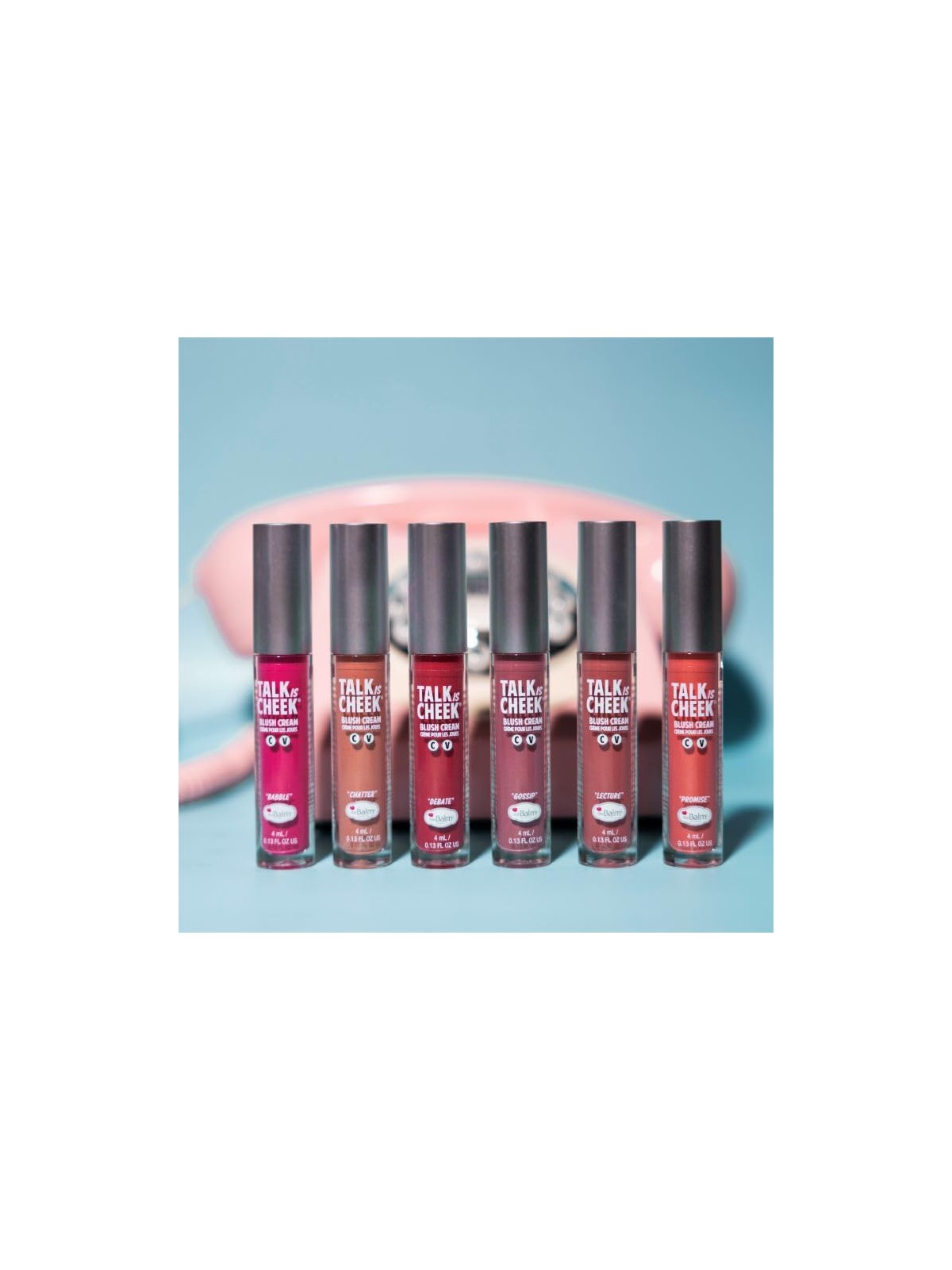 The balm Talk is Cheek rosso della polizia con crema 111 Babble 4ml