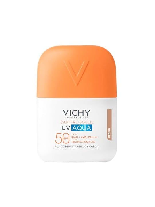 Vichy CAPITAL SOLEIL UV AQUA fluido idratante colorato SPF50 n.Media 50ml unisex