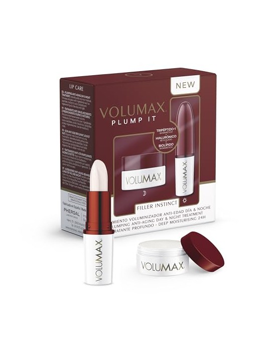 Volumax SET DI 2 TRATTAMENTI ANTI-ETÀ VOLUMX PLUMP IT FILLER Lip balm 1 u + Day Stick 1 u unisex