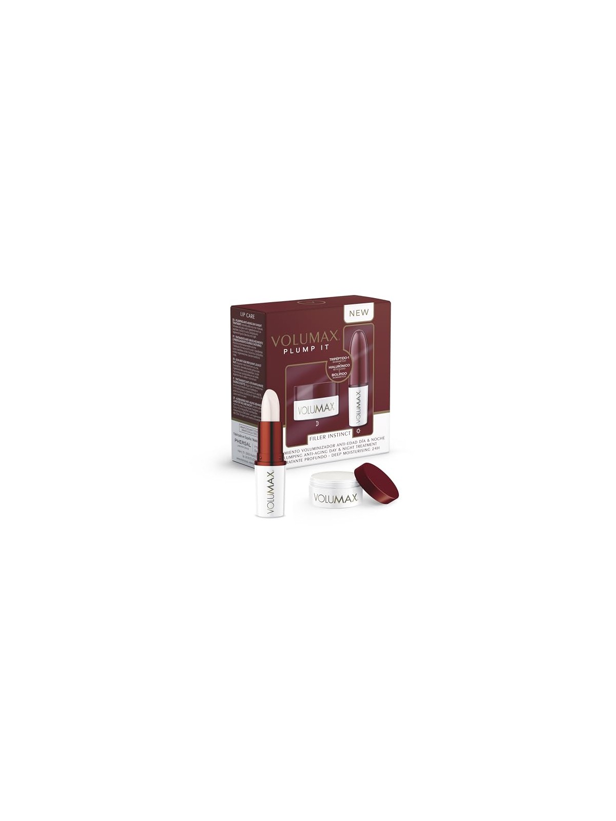 Volumax SET DI 2 TRATTAMENTI ANTI-ETÀ VOLUMX PLUMP IT FILLER Lip balm 1 u + Day Stick 1 u unisex