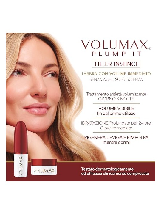 Volumax SET DI 2 TRATTAMENTI ANTI-ETÀ VOLUMX PLUMP IT FILLER Lip balm 1 u + Day Stick 1 u unisex