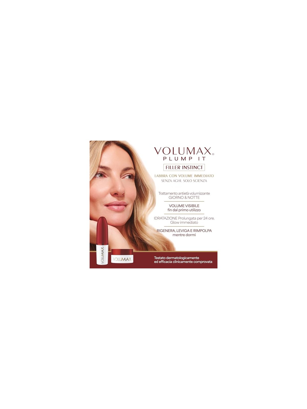 Volumax SET DI 2 TRATTAMENTI ANTI-ETÀ VOLUMX PLUMP IT FILLER Lip balm 1 u + Day Stick 1 u unisex