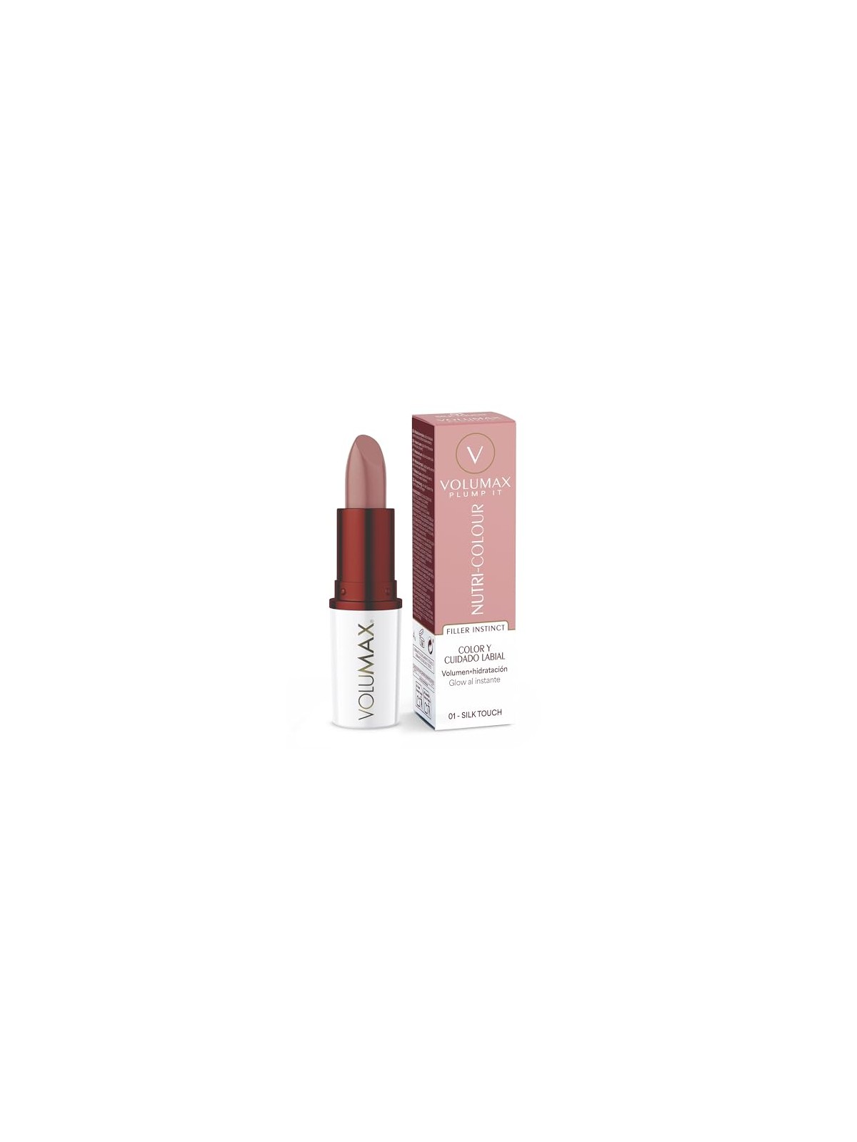 Volumax Trattamento labbra antietà PLUMP IT NUTRI-COLOUR n.01-Silk Touch 4gr unisex