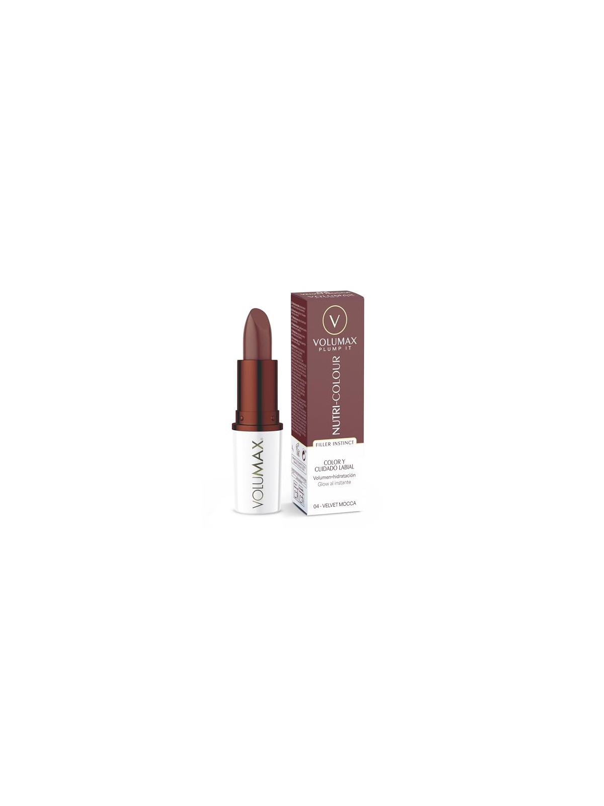 Volumax Trattamento labbra antietà PLUMP IT NUTRI-COLOUR n.04-Velvet Mocca 4gr unisex