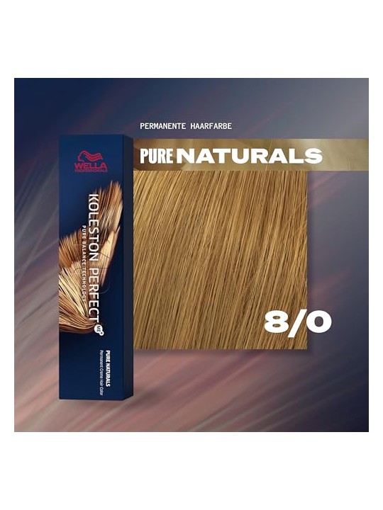 Wella Koleston Perfect Me - Pure Naturals unisex 60ml 8-0 Light Blonde