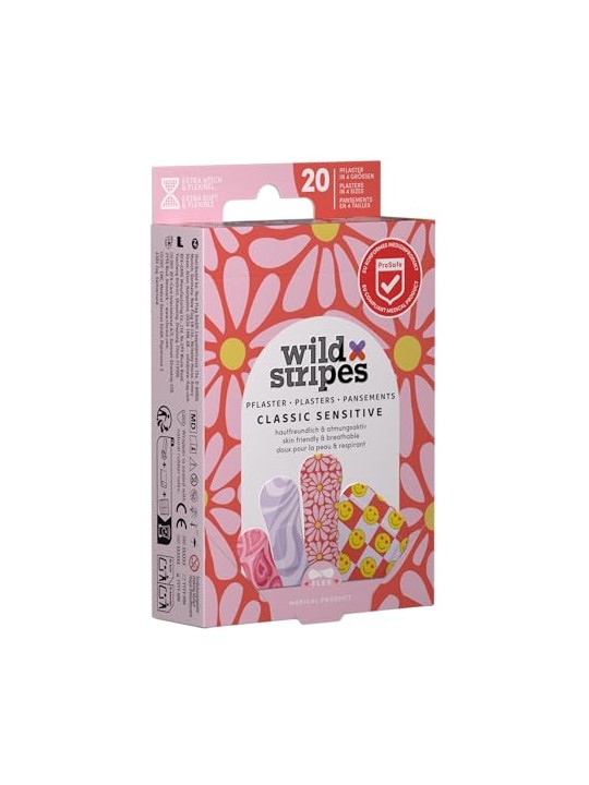 Wild Stripes Cerotti Classici Delicati Pastello Divertente Cerotti 20 pezzi bambino