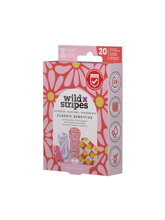 Wild Stripes Cerotti Classici Delicati Pastello Divertente Cerotti 20 pezzi bambino