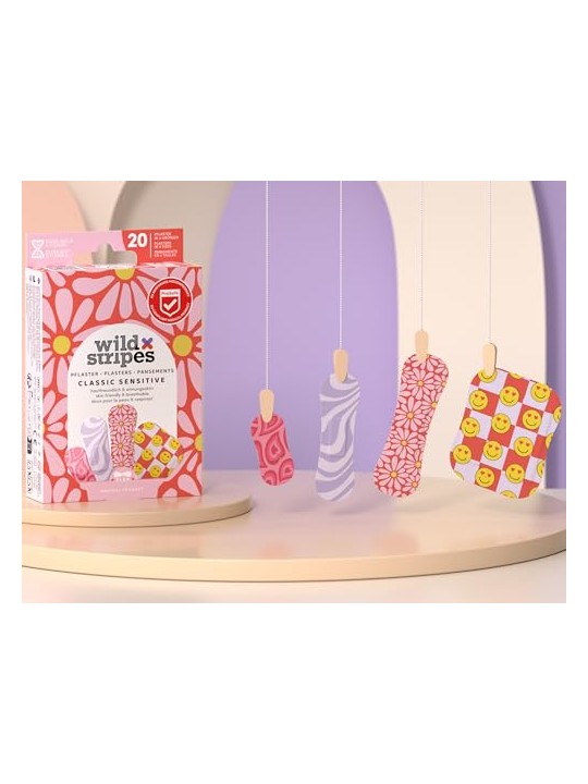 Wild Stripes Cerotti Classici Delicati Pastello Divertente Cerotti 20 pezzi bambino