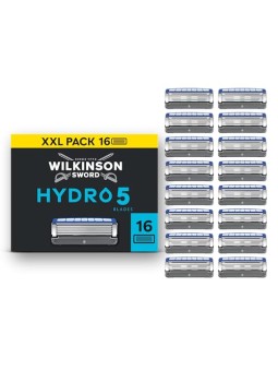Wilkinson Sword Testine di ricambio Hydro 5 per idratazione della pelle, 16 pezzi uomo