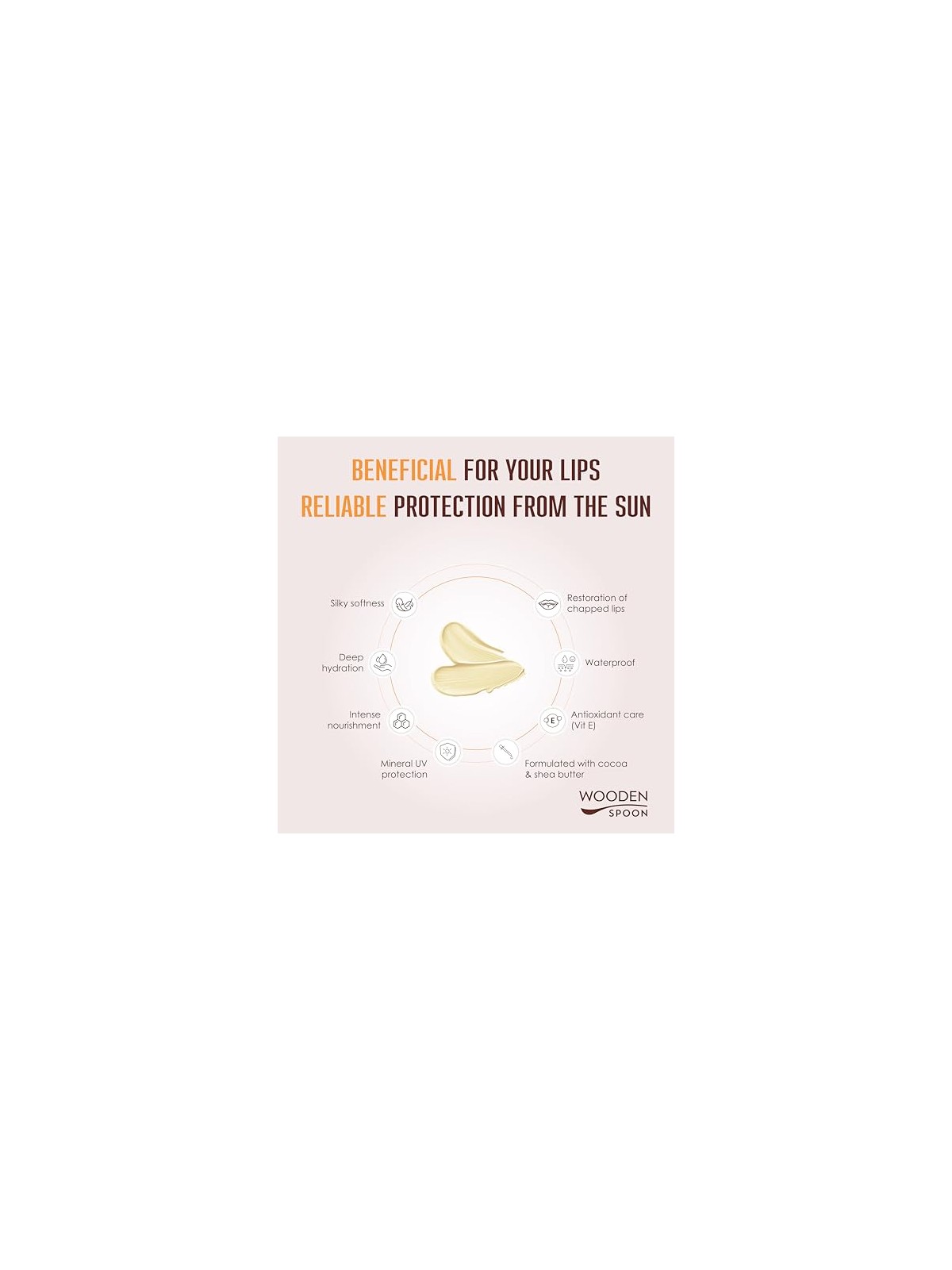 WoodenSpoon Balsamo labbra con protezione solare SPF 45 - 4,3 ml bambino