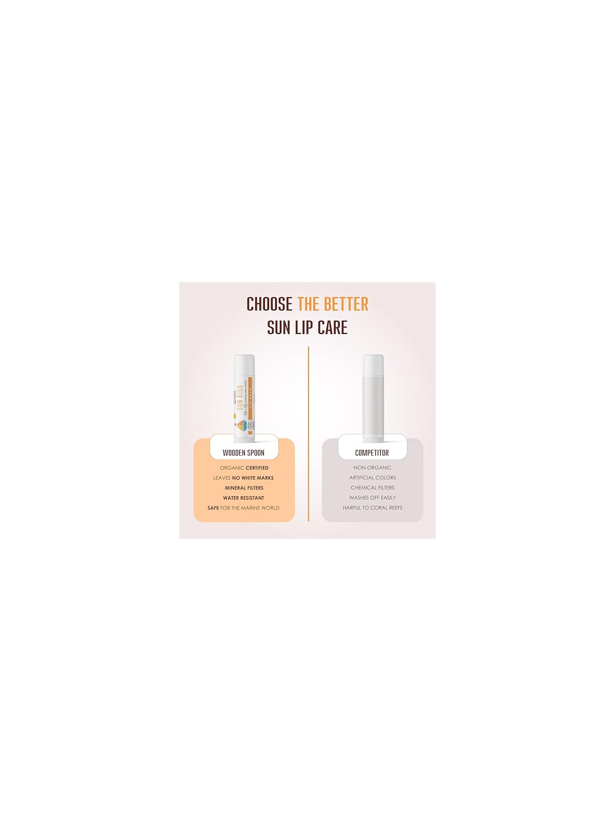 WoodenSpoon Balsamo labbra con protezione solare SPF 45 - 4,3 ml bambino