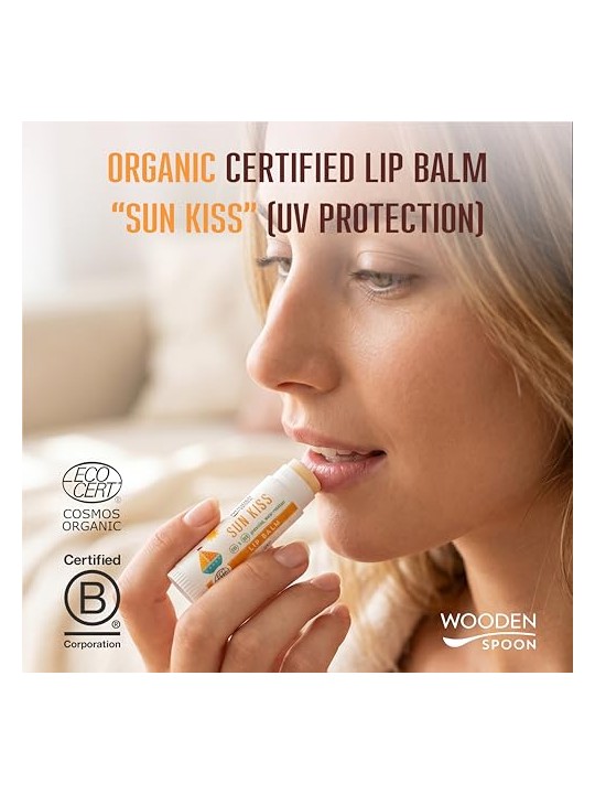 WoodenSpoon Balsamo labbra con protezione solare SPF 45 - 4,3 ml bambino