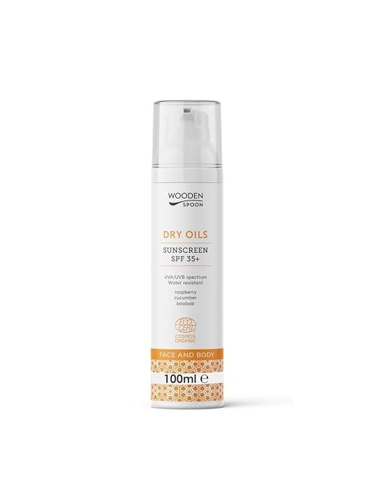 WoodenSpoon Crema solare per il viso a basso indice comedogenico SPF 35 - 100 ml unisex