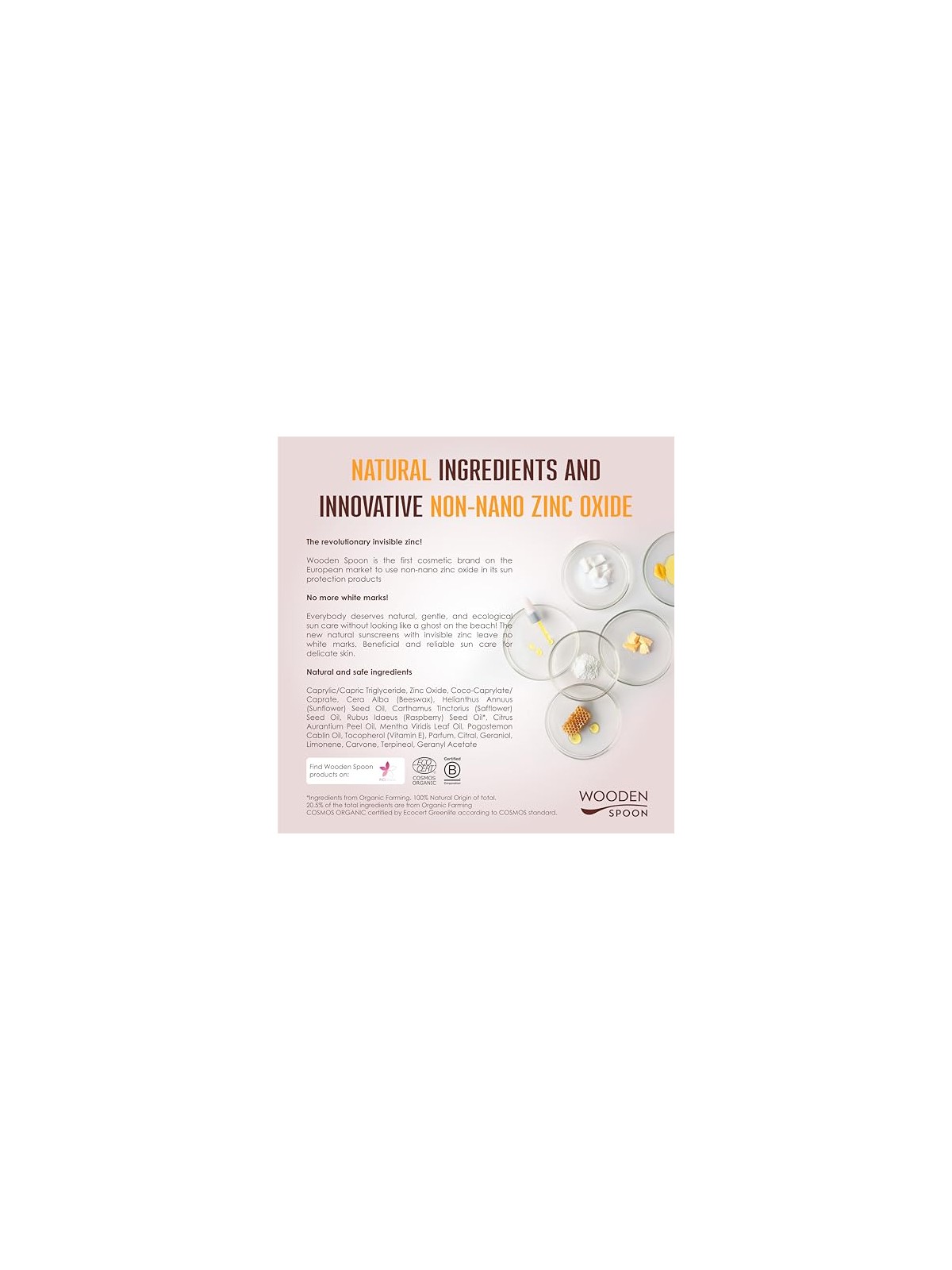 WoodenSpoon Crema solare per il viso a basso indice comedogenico SPF 50 - 50 ml unisex