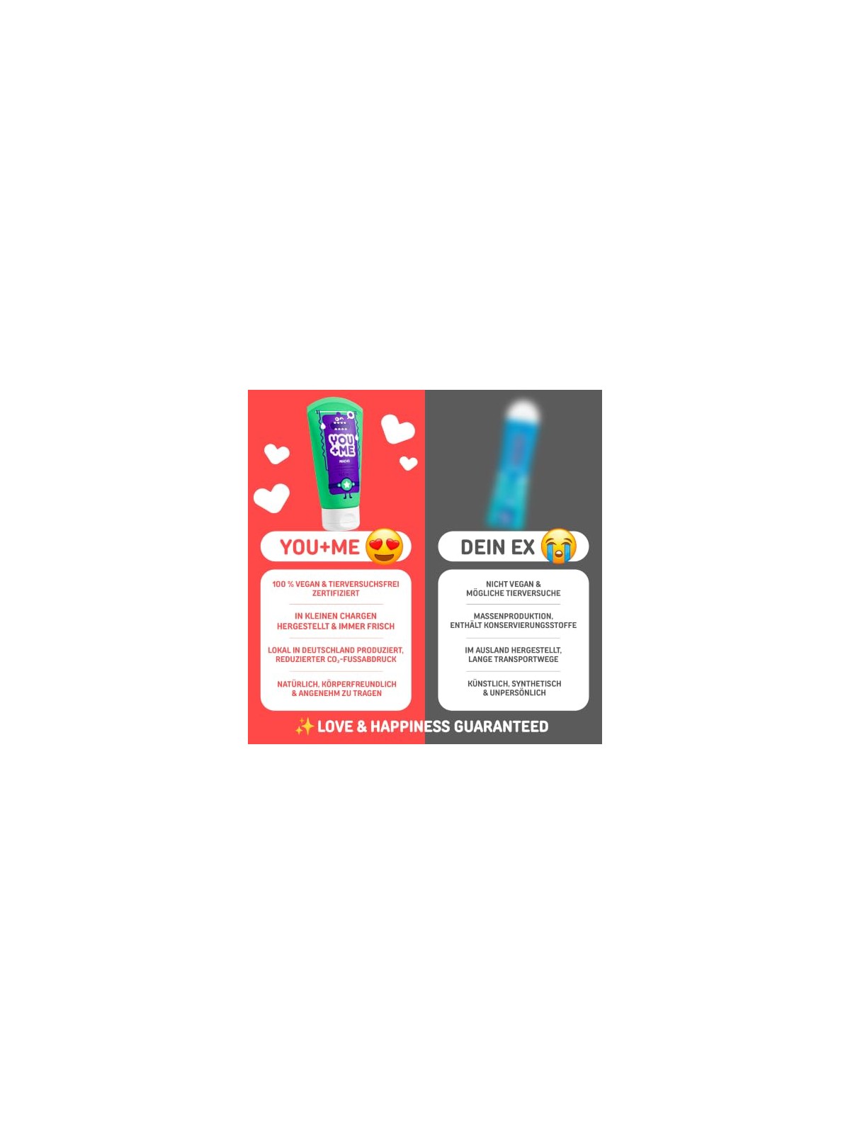 YOU+ME Gel lubrificante effetto formicolio 150 ml unisex