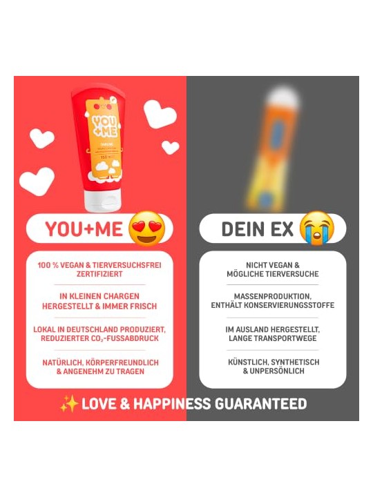 YOU+ME Gel lubrificante riscaldante 150 ml unisex