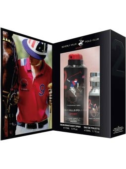 Gift Set Beverly Hills Polo Club: 1982 - Sport 2 Eau De Toilette uomo 50ml + 1982 - Sport 2 antitraspirante spray deodorante uom