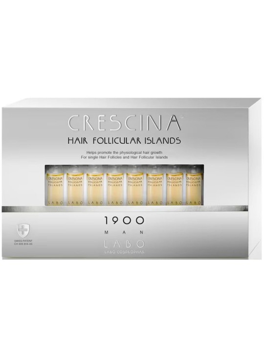 set Labo Suisse Crescina Follicular Islands 1900 per stimolare la crescita siero trattamento in fiale per cuoio capelluto uomo 2