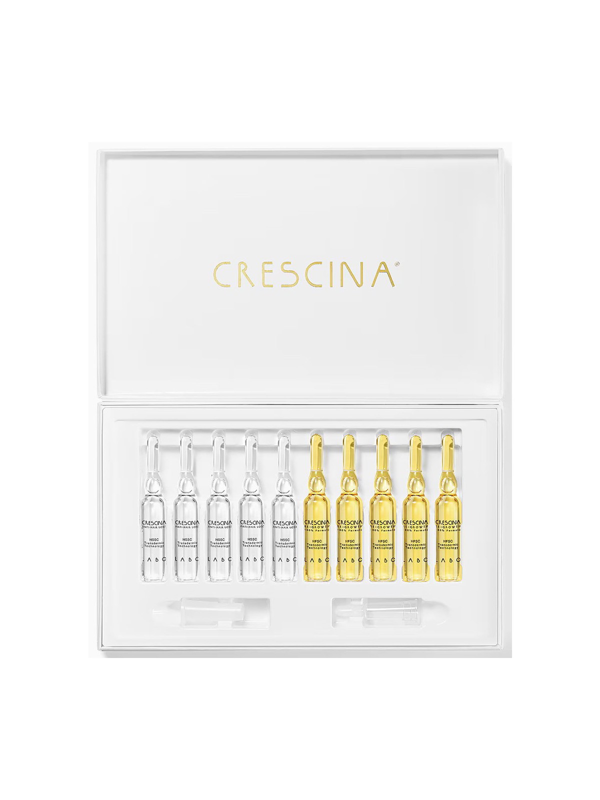 Labo Suisse Crescina Transdermic HFSC 500 per stimolare la crescita siero trattamento in fiale per cuoio capelluto uomo 10 + 10