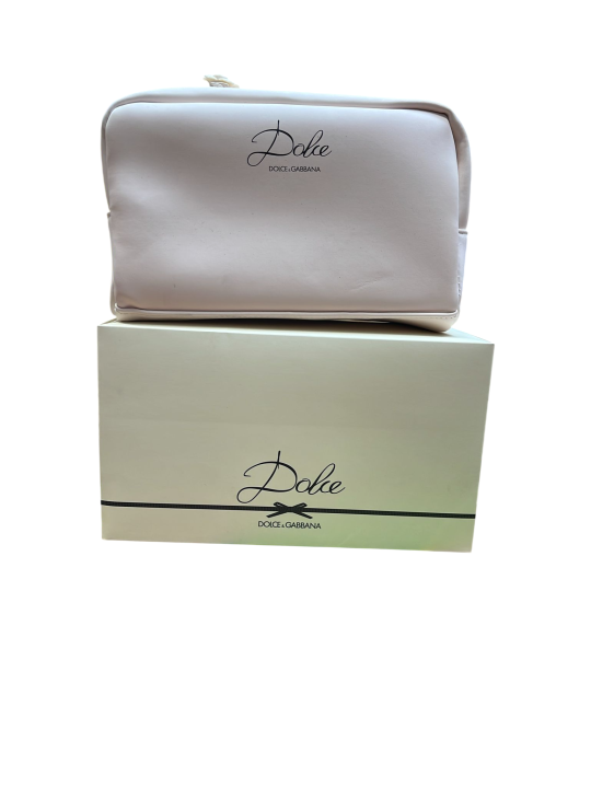 Dolce & Gabbana Dolce Zippered GWP Textile Pouch Pink