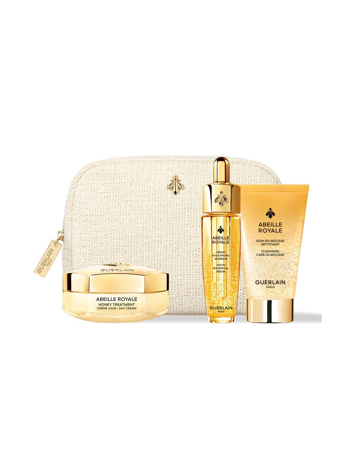 Set Guerlain: Abeille Royale miele Anti-età giorno crema per viso 50ml + Abeille Royale ripristino del volume olio per viso e co