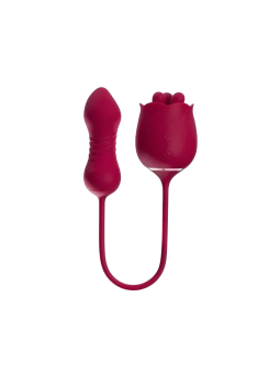 Honey Play Box Rosa Rotating Rose Toy & Thrusting Vibrator 2-In-1 9 Thrusting Patterns & 9 Rotation Patterns Modes rosa ricarica