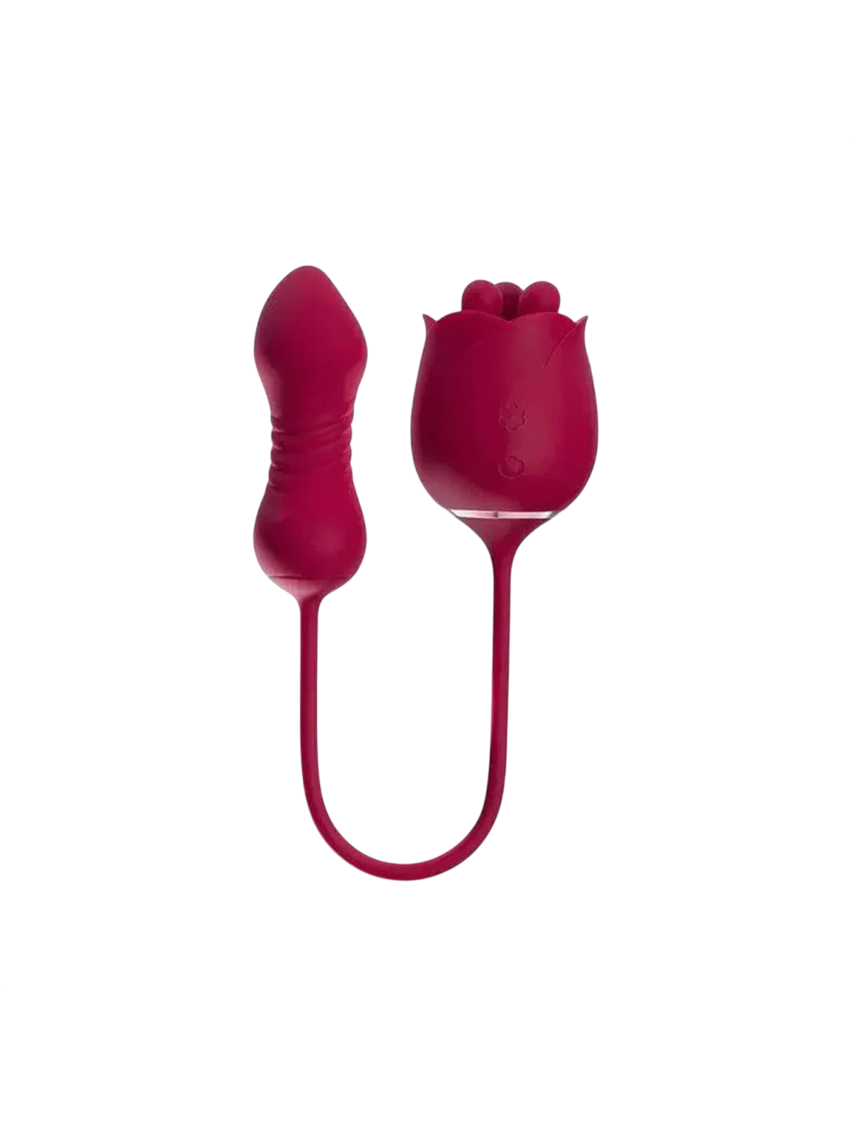 Honey Play Box Rosa Rotating Rose Toy & Thrusting Vibrator 2-In-1 9 Thrusting Patterns & 9 Rotation Patterns Modes rosa ricarica