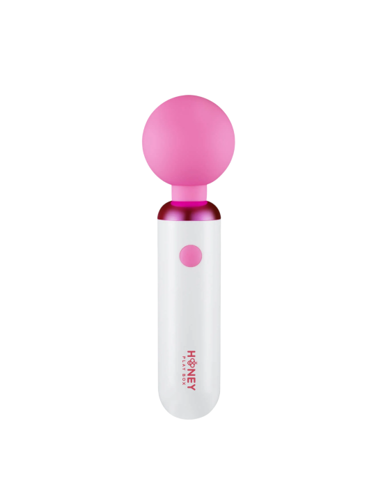 Honey Play Box Pomi Wand Clitoral Wand Vibrator 10 modalità di vibrazione ricaricabile USB Silicone+ABS 17.60 × 4.70 × 4.70 cm b