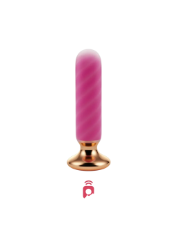 Honey Play Box Rose Twister Vibrating Anal Plugs 10 modalità di vibrazione Hands-Free Remote Curved ricaricabile USB ABS+Medical