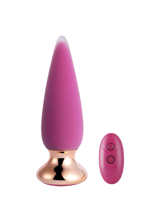 Honey Play Box Doro Plus Vibrating Anal Plugs 10 modalità di vibrazione Remote Control Curved ricaricabile USB ABS+Medical Silic