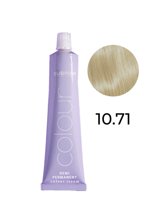 Subrina Professional colore demi permanente tinta per capelli demi-permanente 10/71 Stone Lightest Blonde 60ml