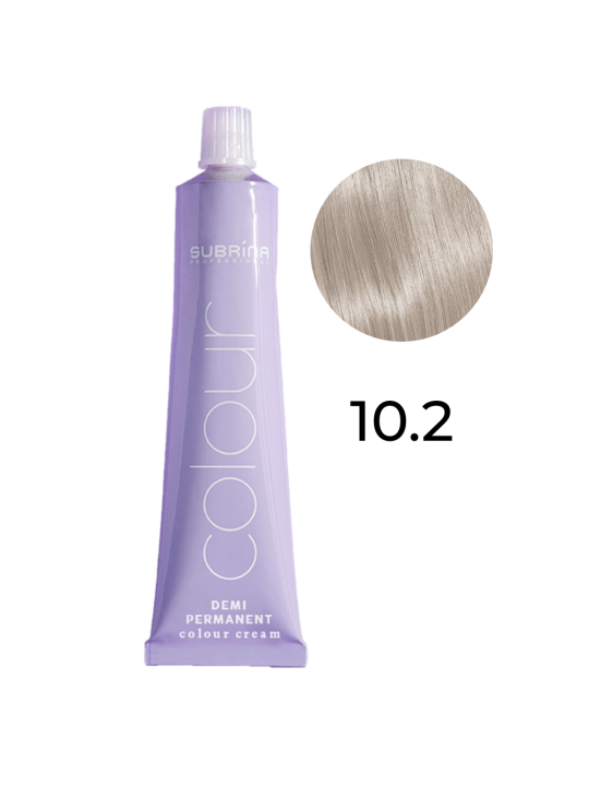 Subrina Professional colore demi permanente tinta per capelli demi-permanente 10/2 Pearl Blonde 60ml