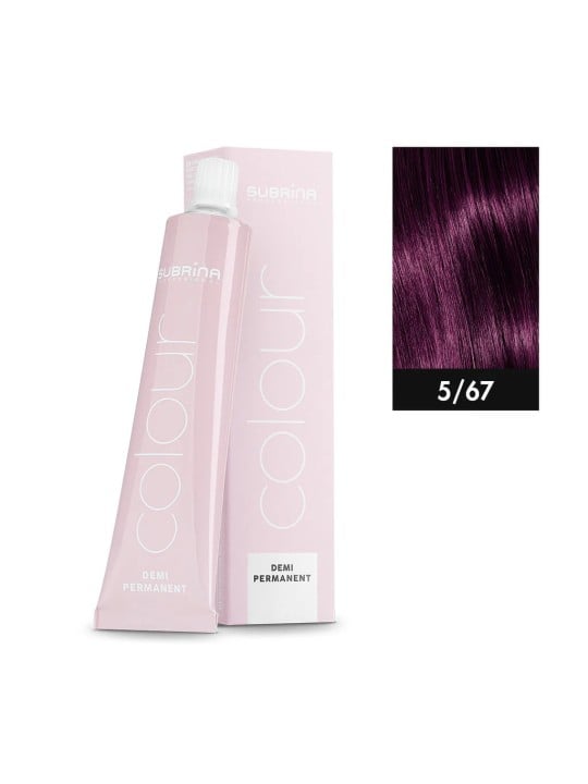 Subrina Professional colore demi permanente tinta per capelli demi-permanente 5/67 60ml