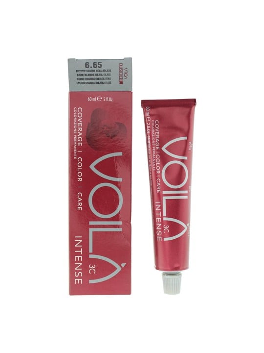 Intercosmo Voila 3C Intense tinta per capelli permanente 6.65 Dark Blonde Beaujolais 60ml
