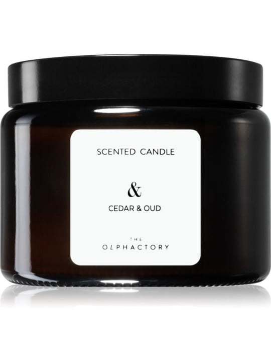 The Olphactory cedro e oud candela profumata 360 g