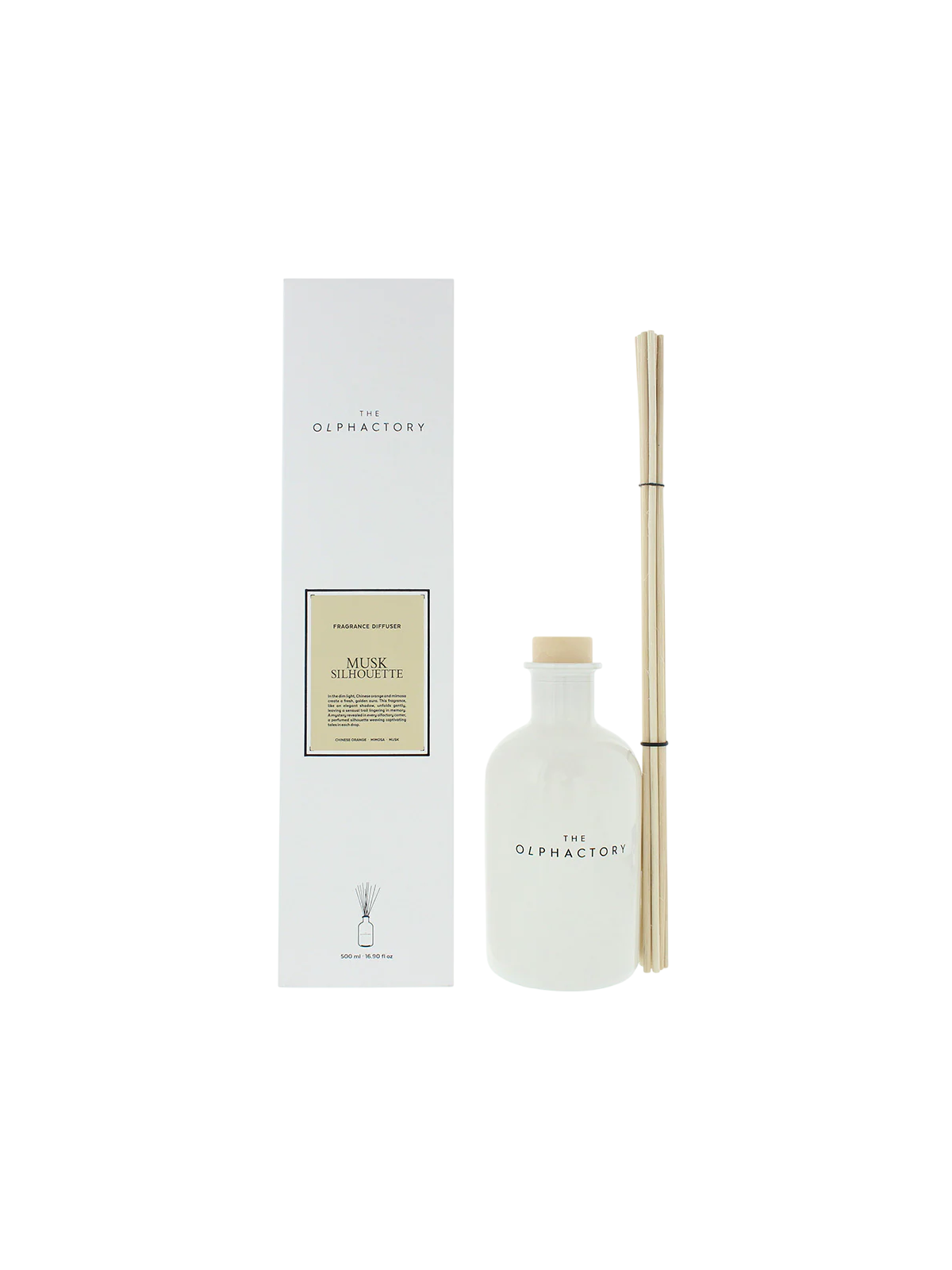 The Olphactory Musk Silhouette bastoncini profumati diffusore di aromi 500ml
