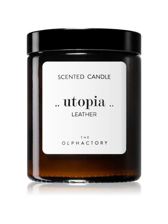 The Olphactory pelle utopica Leather candela profumata 135 g
