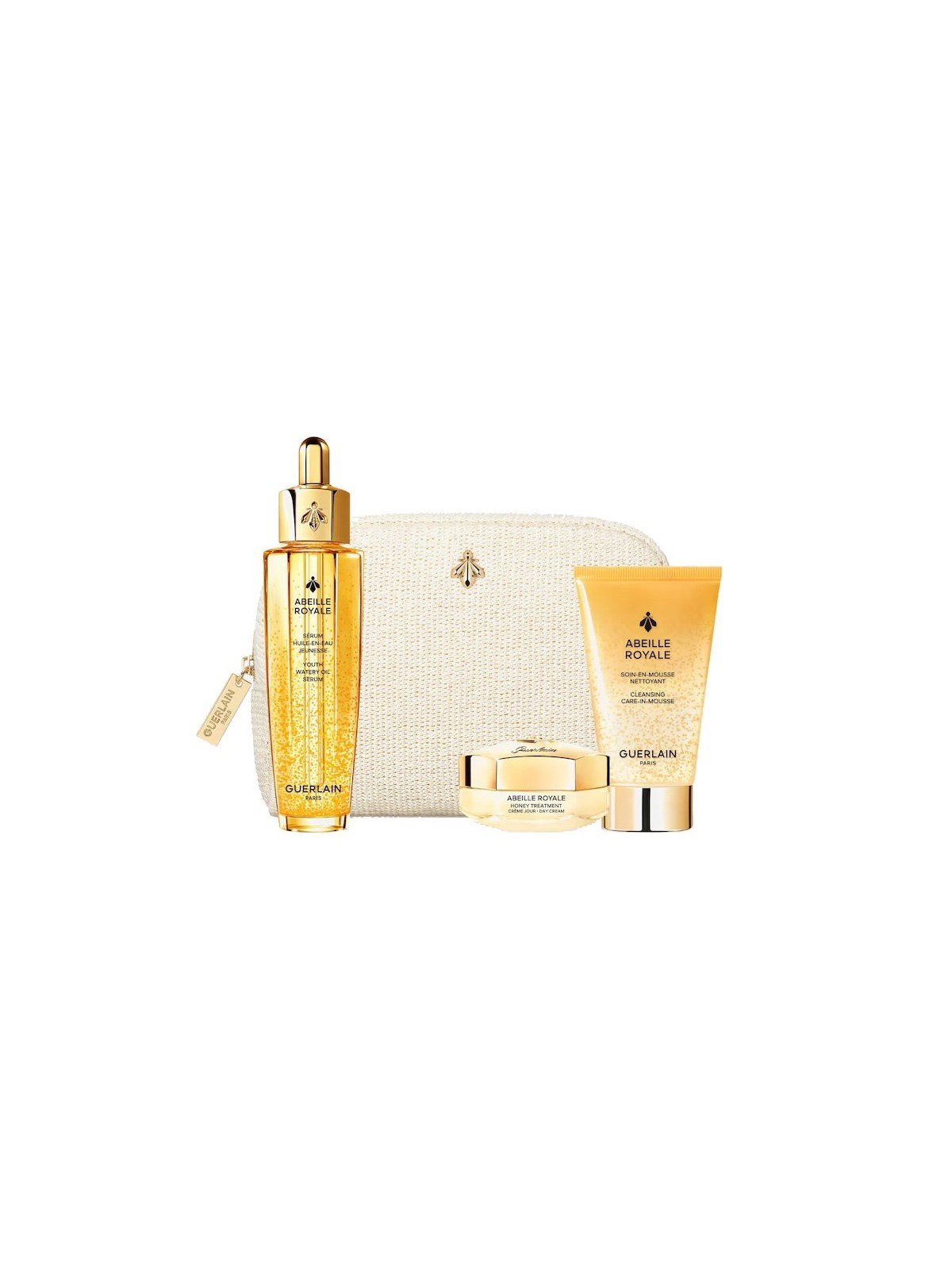 Set Guerlain: Abeille Royale ripristino del volume olio per viso e collo 50ml + Abeille Royale miele Anti-età giorno crema per v