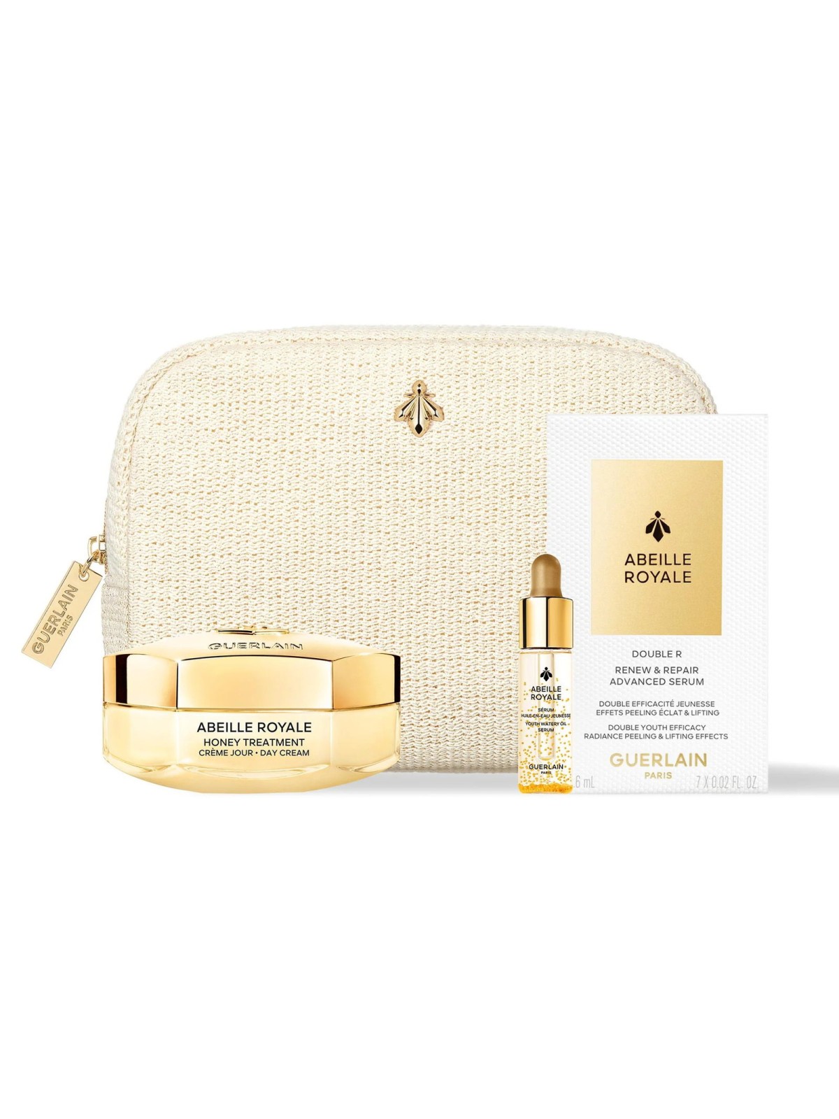 Set Guerlain: Abeille Royale miele Anti-età giorno crema per viso 50ml + Abeille Royale ripristino del volume olio per viso e co