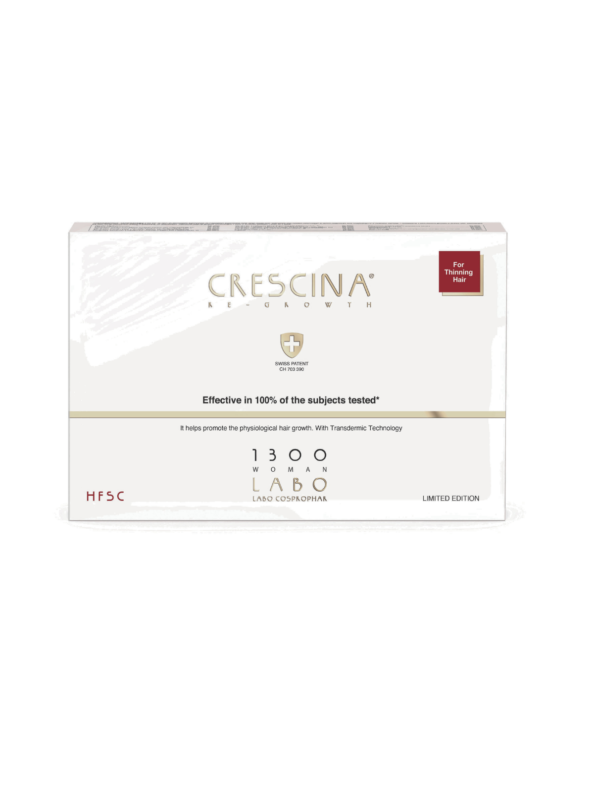 set Labo Suisse Crescina Transdermic HFSC 1300 per stimolare la crescita siero trattamento in fiale per cuoio capelluto donna 5