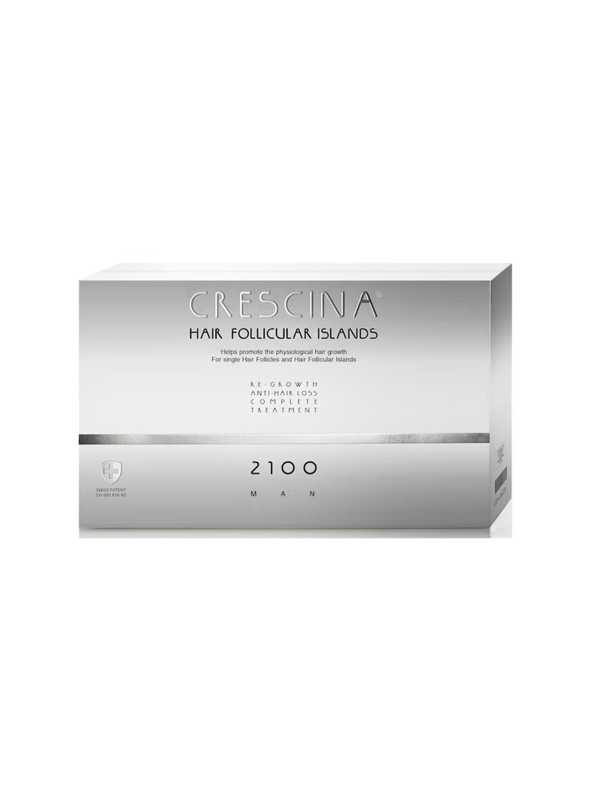 Labo Suisse Crescina Follicular Islands 2100 per stimolare la crescita siero trattamento in fiale per cuoio capelluto uomo 10 +1